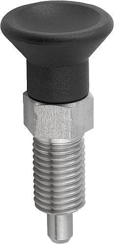 Arretierbolzen Ø 12, M20x1,5, Form A ohne Rastnut, ohne Kont