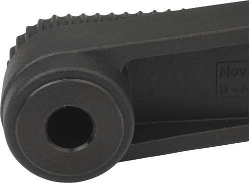 Handkurbeln 100 mit Zylindergriff drehbar, Passbohrung ohne