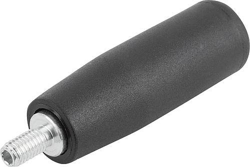 Zylindergriff drehbar 27 x 92, mit Innensechskant M12, Therm