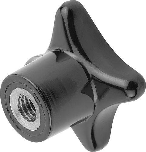 Kreuzgriff Ø 50 mm, M10, Form K - Gewindebuchse Edelstahl, D