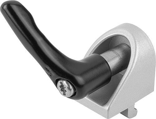 Klemmwinkel mit Klemmhebel für Nutbreite 6 mm, 27 x 24 x 27,