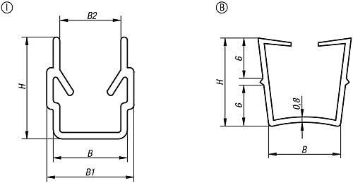 ABDECK- U. EINFASSPROFIL L=2000