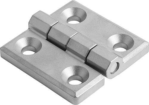 Scharnier aus Edelstahl, Ausführung gestrahlt