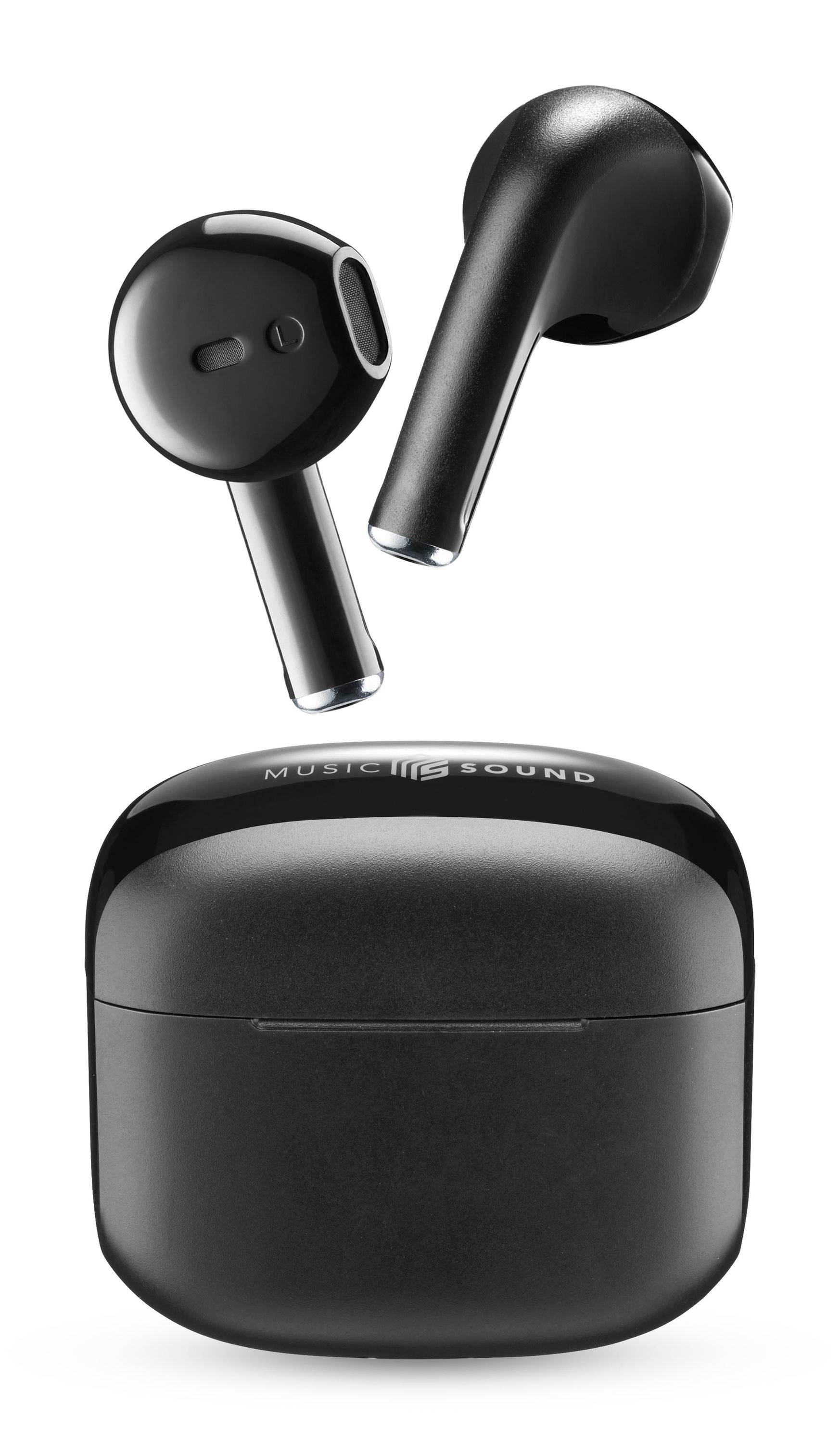 CELLULARLINE - Music Sound SWAG WIRELESS EARPHONES, Kabellos, Anrufe/Musik, 67 g, Kopfhörer, Schwarz
