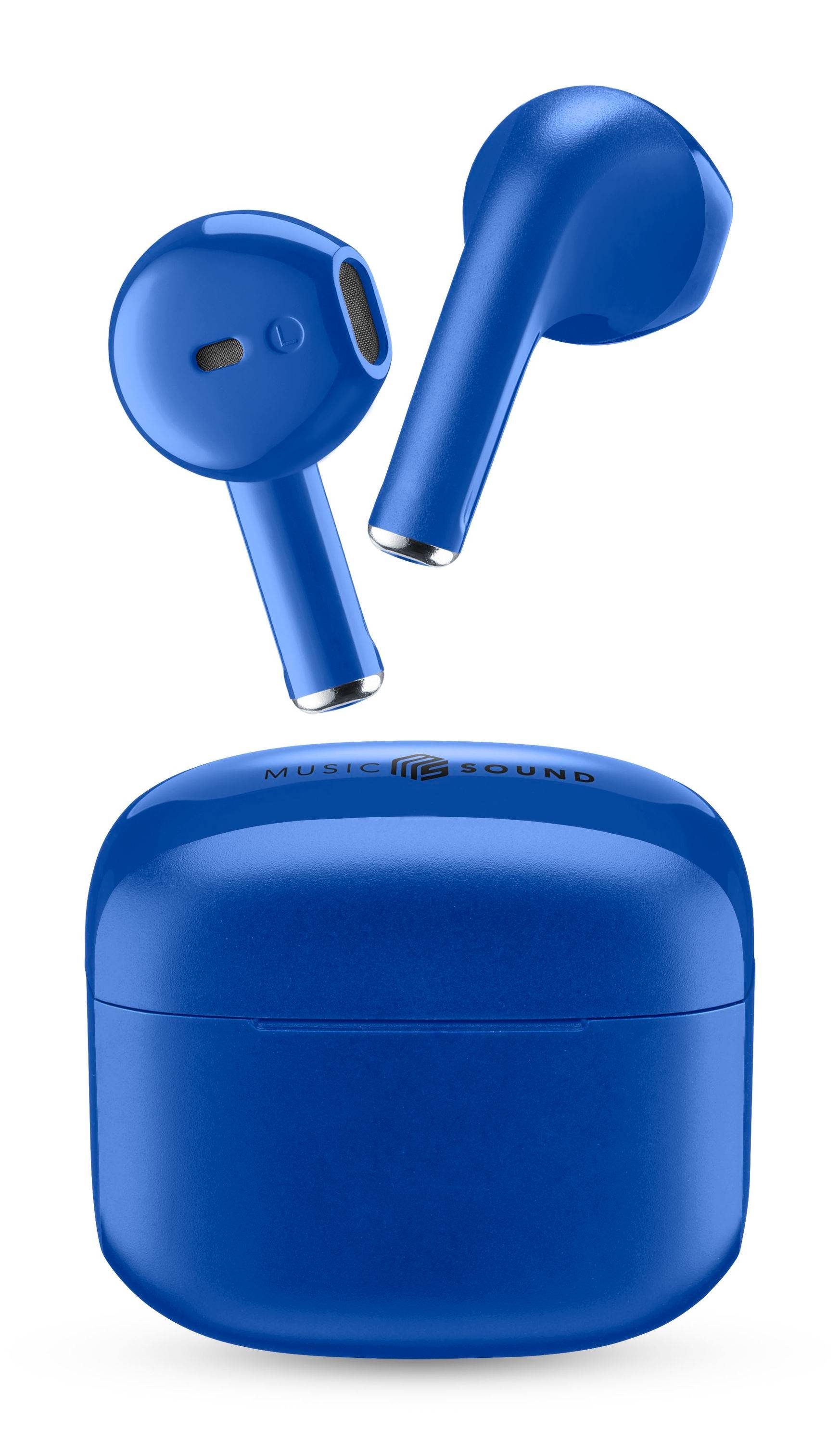 CELLULARLINE - Music Sound SWAG WIRELESS EARPHONES, Kabellos, Anrufe/Musik, 67 g, Kopfhörer, Blau