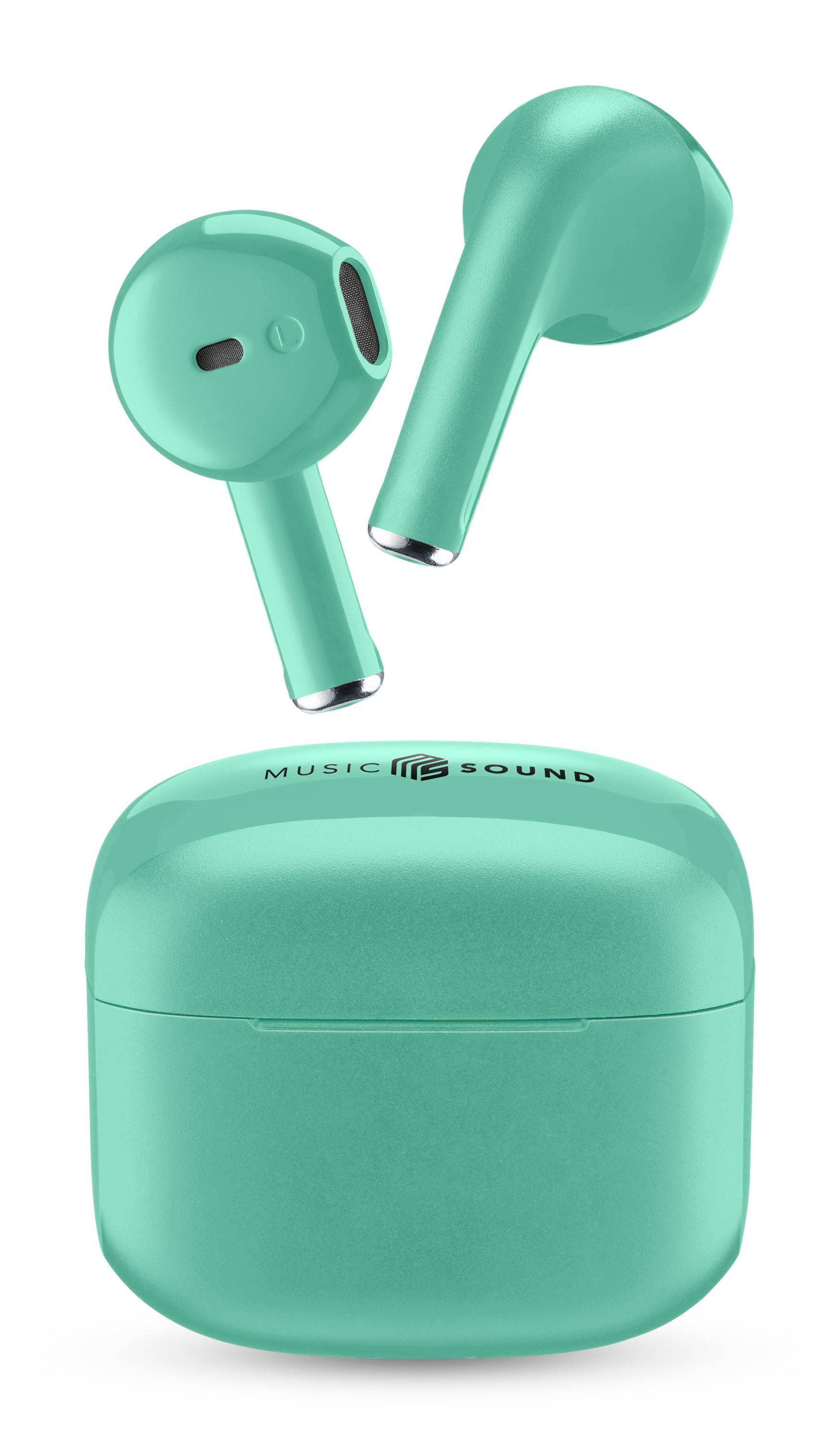 CELLULARLINE - Music Sound SWAG WIRELESS EARPHONES, Kabellos, Anrufe/Musik, 67 g, Kopfhörer, Grün