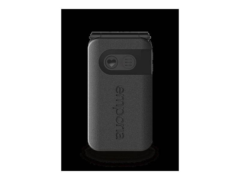 Emporia SIMPLICITYglam 2G (V227-2G), black, Gro?tastenklapphandy RAM 32 MB, Drei Kurzwahltasten, Automatische Rufannahme bei Aufklappen des Ger?ts