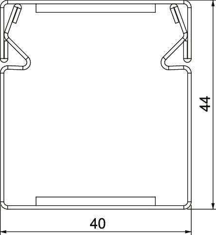 OBO Bettermann Installationskanal Metall PLM D 0404 RW