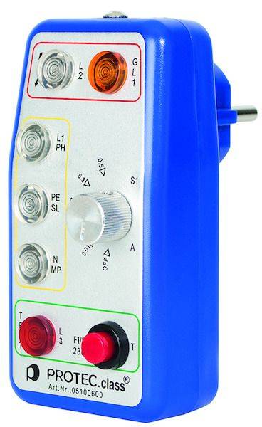 PPG FI Steckdosenprüfgerät mit FI Tester