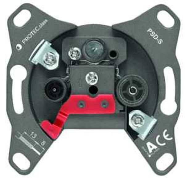PSD-S 3-Loch SAT Antennendose Stich/End