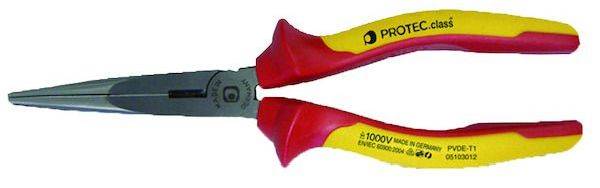 PROTEC.class Handwerkzeuge Telefonzange gebogen 200mm PVDE-T2