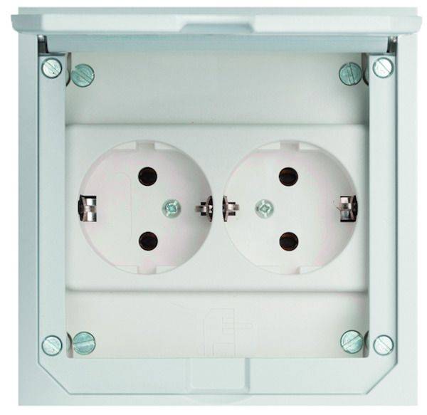 PESB 2 Bodeneinbausteckdose 2-fach IP41