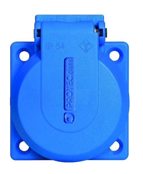 PSES 54 Einbausteckdose blau IP54