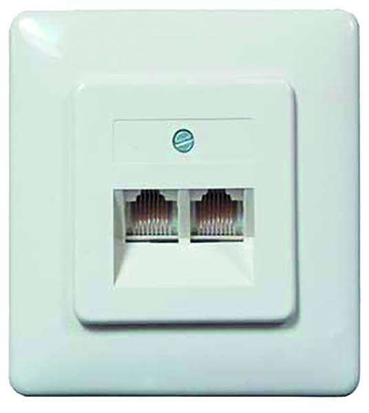 PUAE Anschlussdose UP 2xRJ45 8/8(8) rw