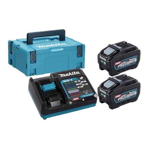 MAKITA 191V35-5 - Power Source-Kit passend für XGT-Geräte (40V XGT Li-Ionen | bestehend aus 2x BL4050F Akku 5,0 Ah ,