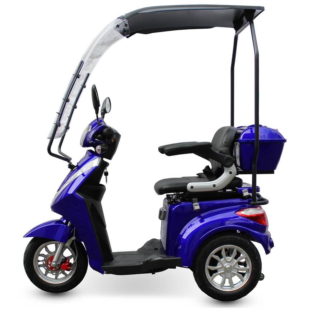 ECO ENGEL 501 Blau Elektro Dreirad Seniorenmobil 25 km/h mit Dach