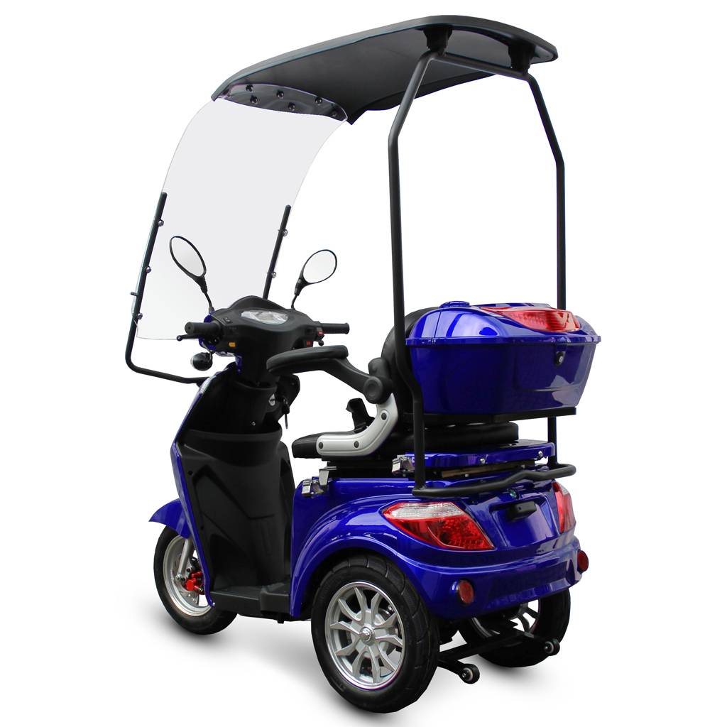 ECO ENGEL 501 Blau Elektro Dreirad Seniorenmobil 25 km/h mit Dach