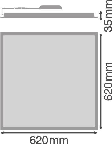 Ledvance LED-Panel M625 PLCOMP625V33840U19D.