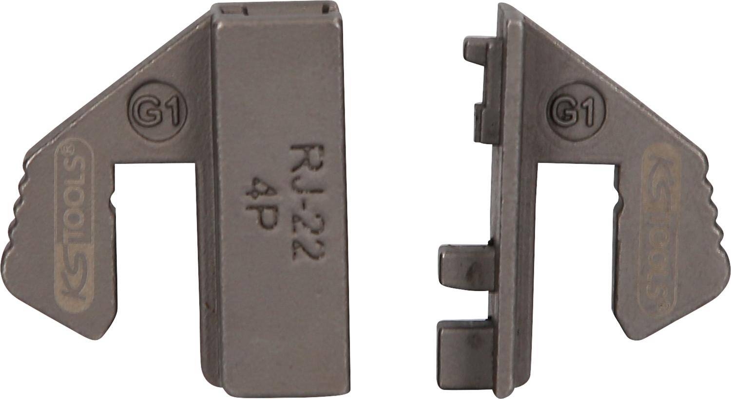 KS TOOLS Crimpeinsatz für ungeschirmte WE-Stecker 4P, RJ - 22
