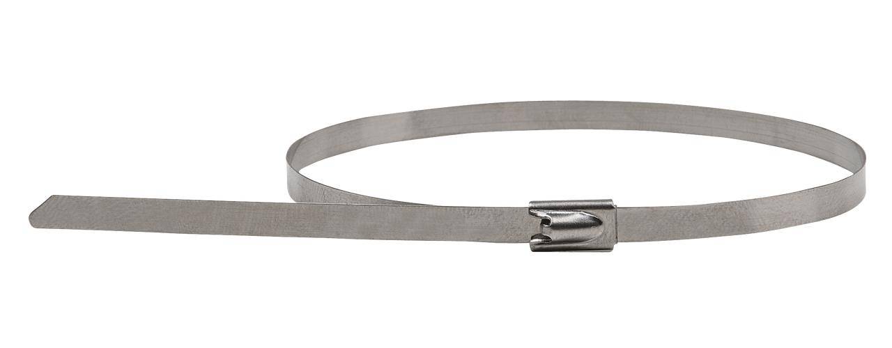 KS TOOLS Edelstahl Kabelbinder mit Kugelverschluss, 4,6x200mm, 100