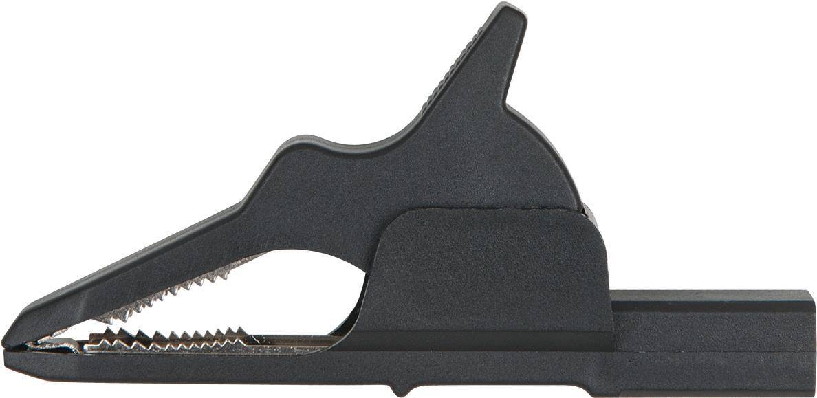 KS TOOLS 4,0 mm Eingangsbuchse auf Krokodilklemme schmal, schwarz (150.1679)