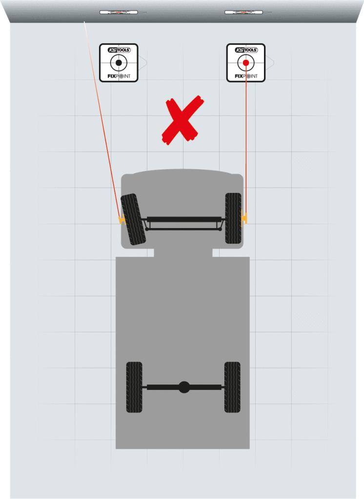 KS TOOLS LKW- und Transporter Fahrwerkjustier-System, 21-tlg