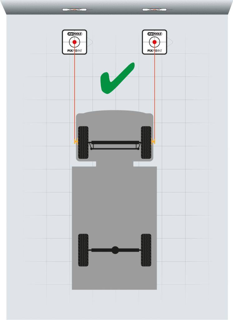 KS TOOLS LKW- und Transporter Fahrwerkjustier-System, 21-tlg