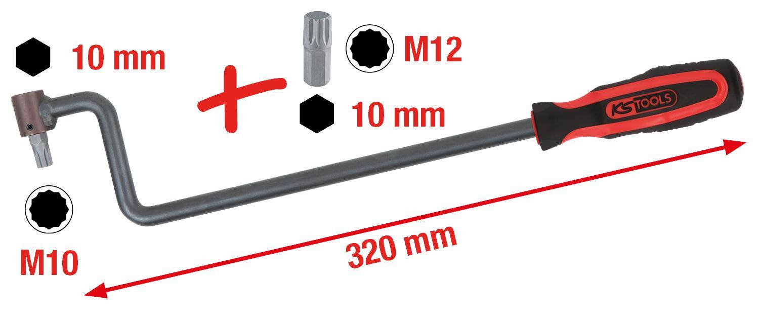 KS TOOLS Spureinstellschlssel fr Mercedes,3-tlg