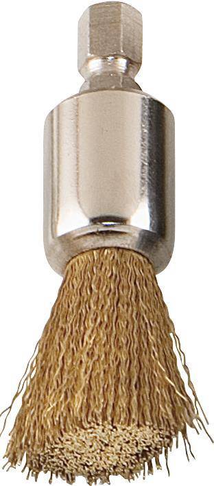 KS TOOLS Pinselbürste mit gewelltem Messingdraht (152.1384)