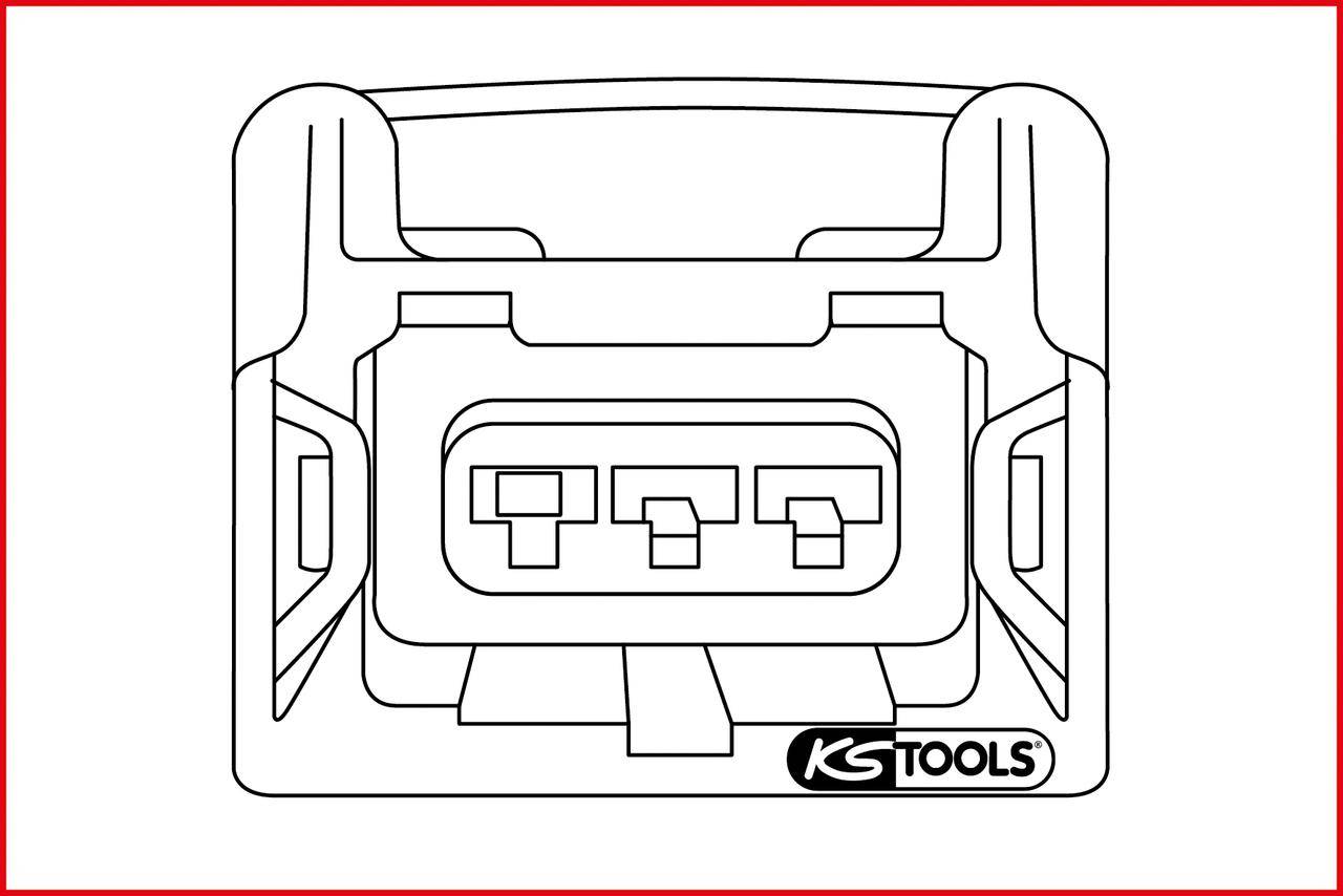 KS TOOLS Kabel-Entriegelungswerkzeug fr Flachstecker und