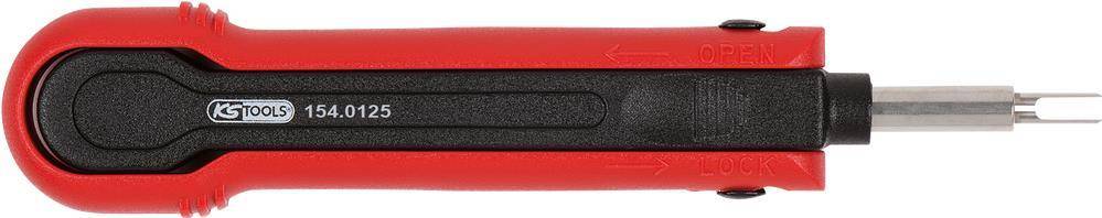 KS TOOLS Entriegelungswerkzeug für Flachstecker/Flachsteckhülsen 4,8 mm (AMP Tyco MCP) (154.0125)