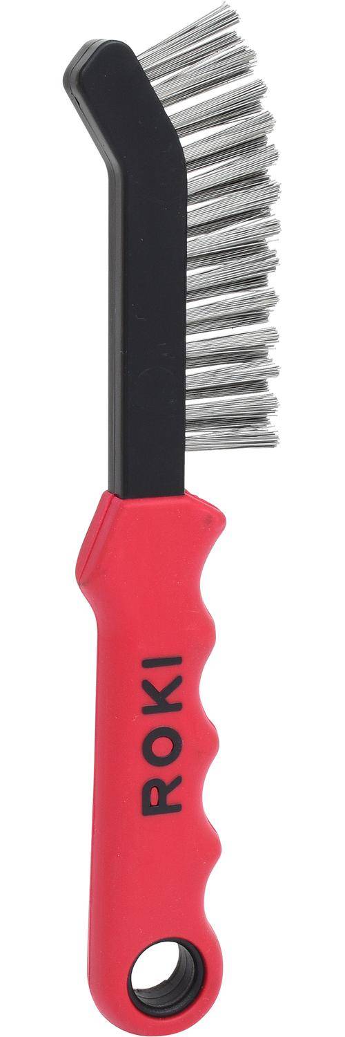 KS TOOLS Stahldraht-Bremssattel-Drahtbürste 2-reihig