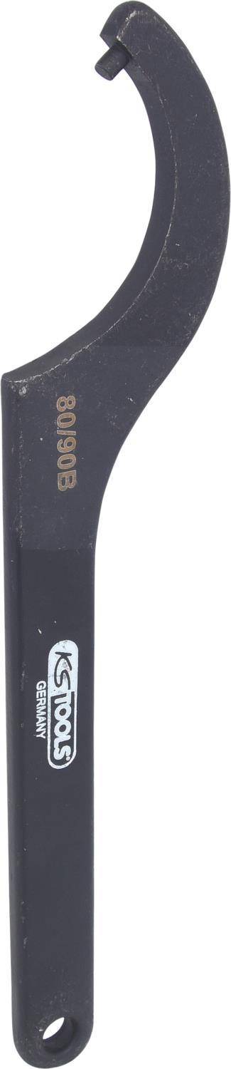 KS TOOLS Fester Hakenschlüssel mit Zapfen, 80-90 mm (517.1482)