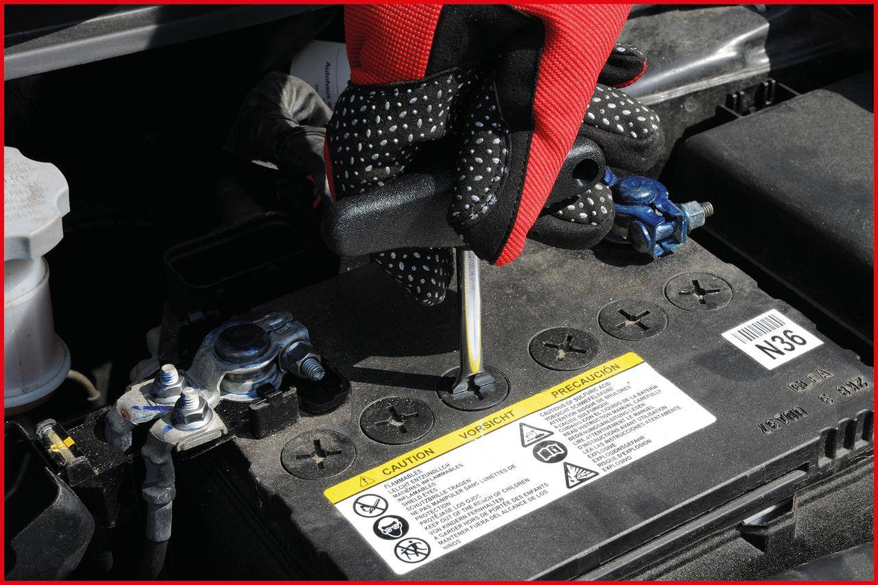 KS TOOLS Batteriestopfen-Dreher mit T-Griff