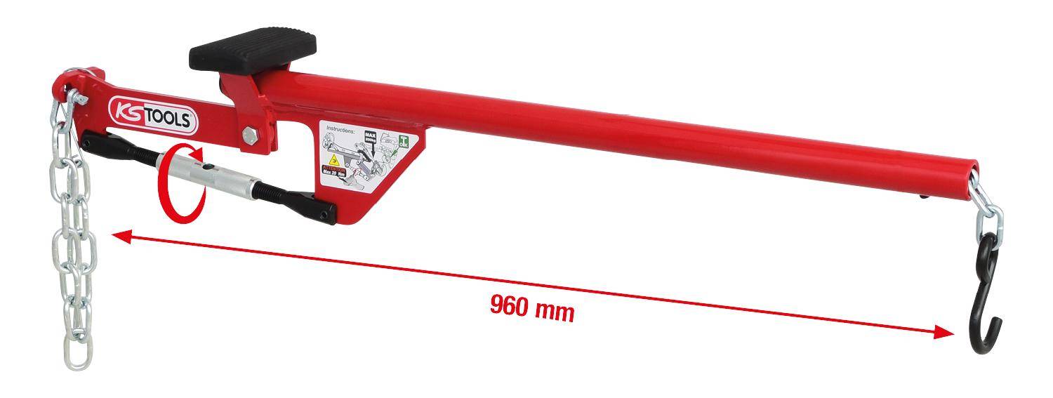 KS TOOLS Universal-Achshebel mit Kette, 960mm