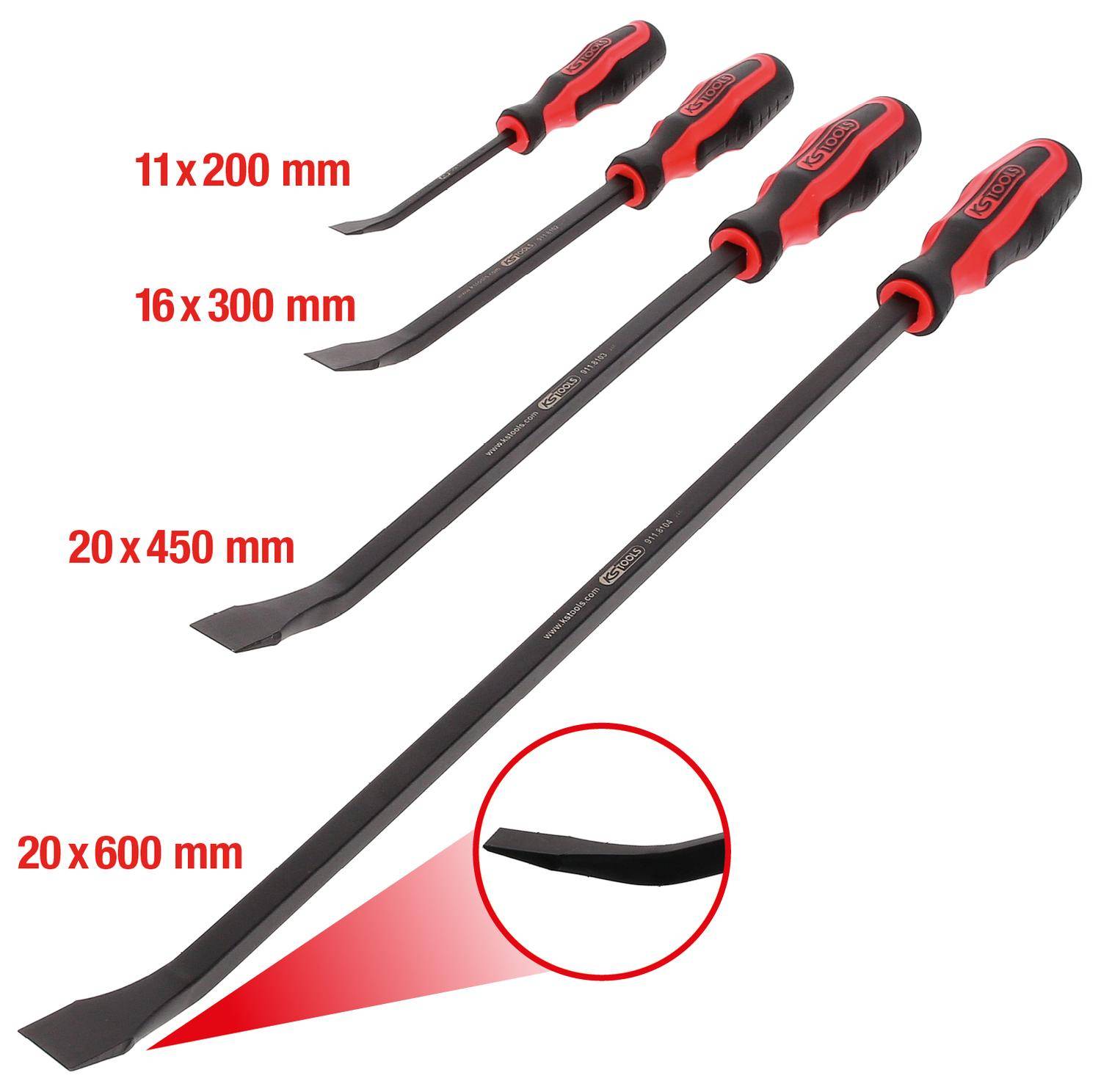 KS TOOLS Hebeleisen-Satz, 4-tlg