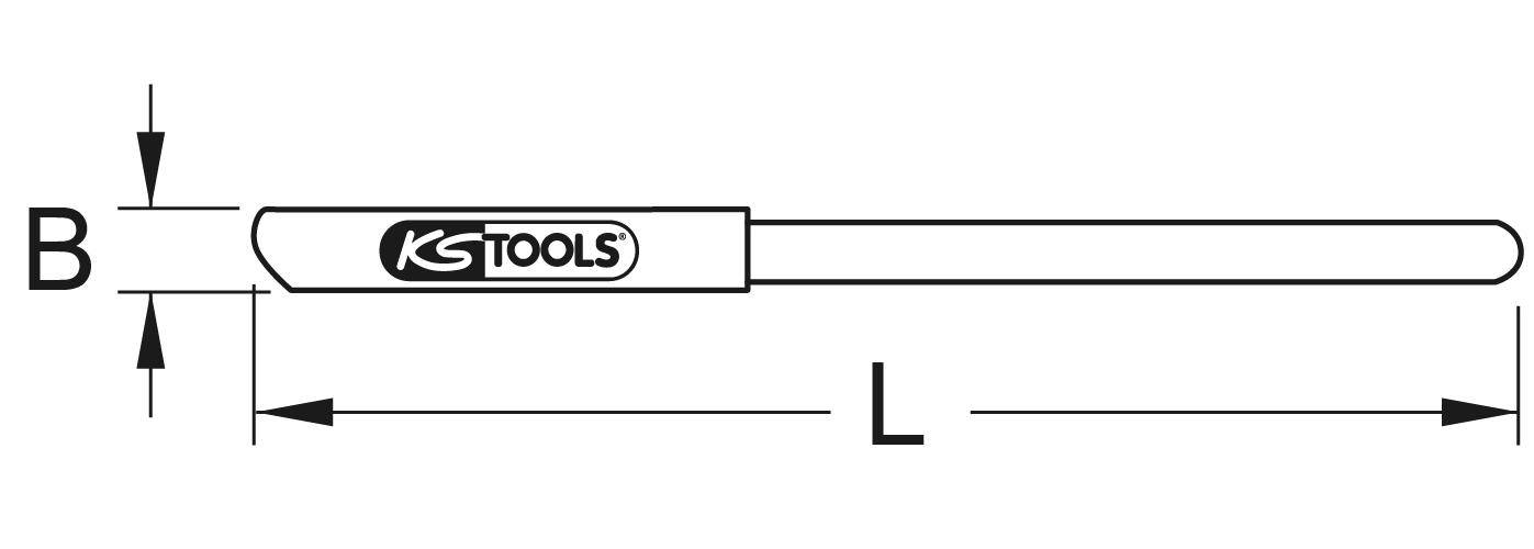 KS TOOLS BRONZEplus Hebestange 1000 mm