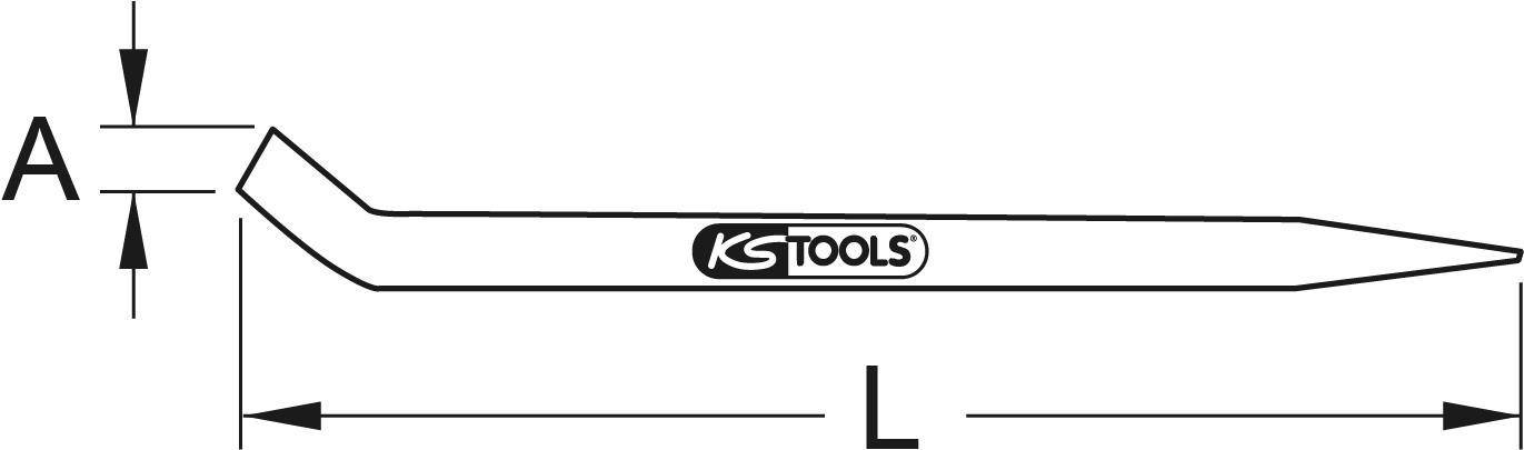 KS TOOLS BRONZEplus Montiereisen 500 mm (963.9778)