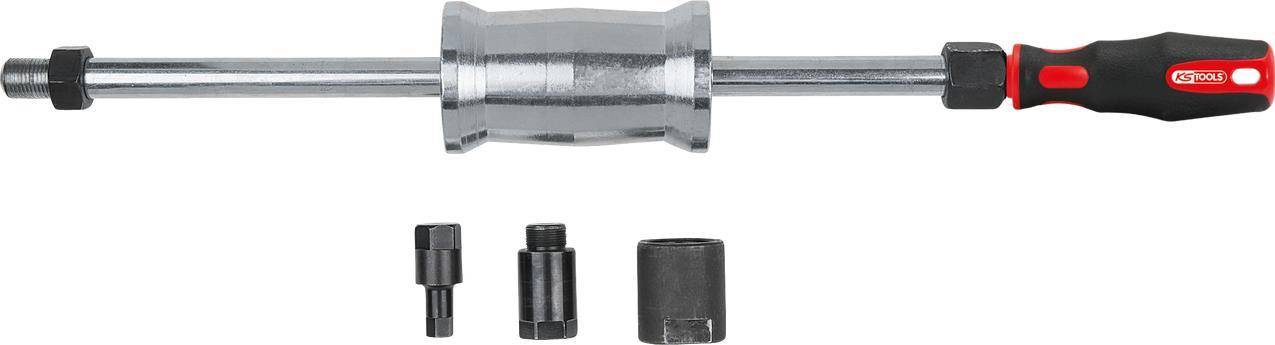 KS TOOLS M27+M17+10mm Injektoren-Auszieher-Satz mit 1,5 kg Schlaggewicht, 4-tlg