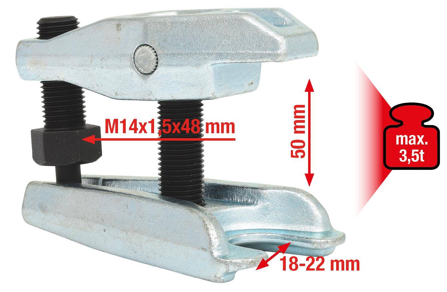 KS TOOLS Universal-Kugelgelenk-Ausdrcker, 18-22mm