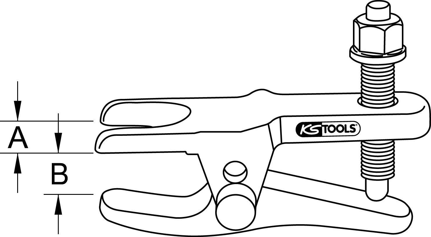KS TOOLS Universal-Kugelgelenk-Ausdrcker, 0-55 mm