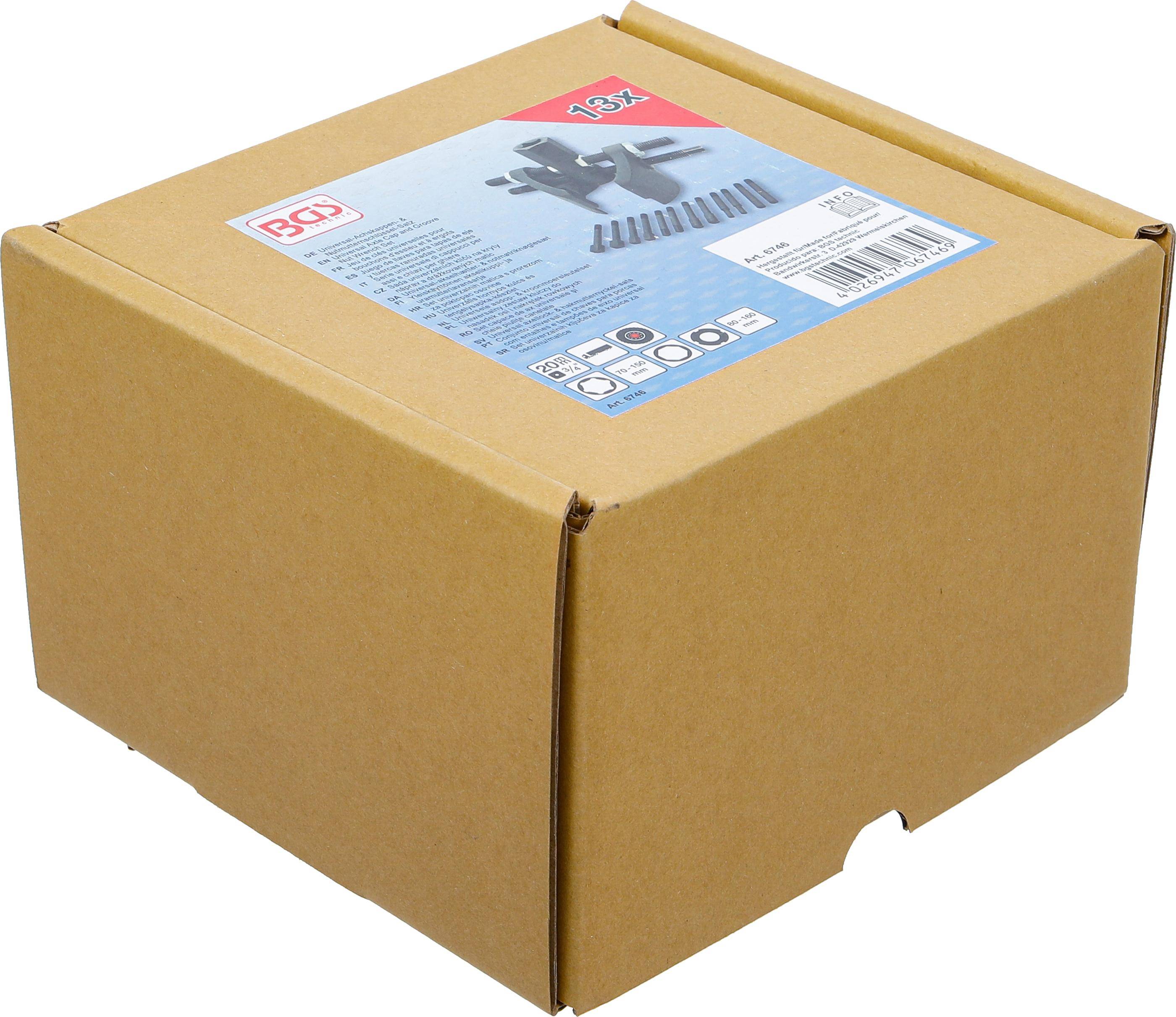 BGS Universal-Achskappen- & Nutmutternschlssel-Satz