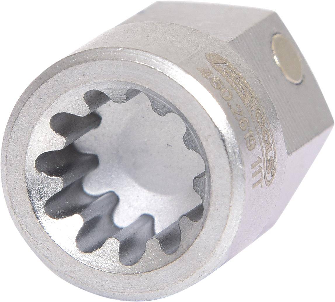 KS TOOLS Spezialeinsatz Vielzahn M9 mit Magnet, fr SAF und Knorr Sttel