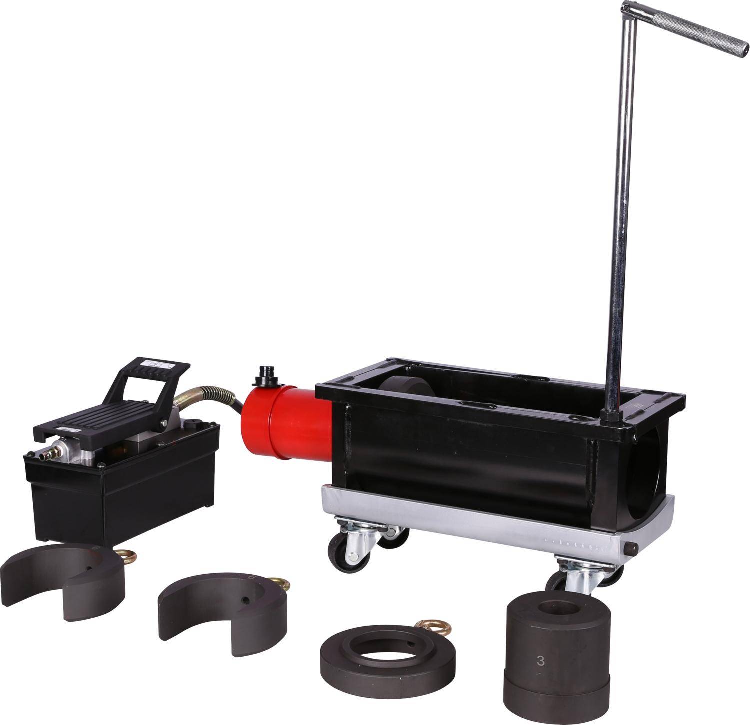 KS TOOLS Hydraulischer Verbindungsstangen-Buchsen-Satz, 30 t, 10-tlg