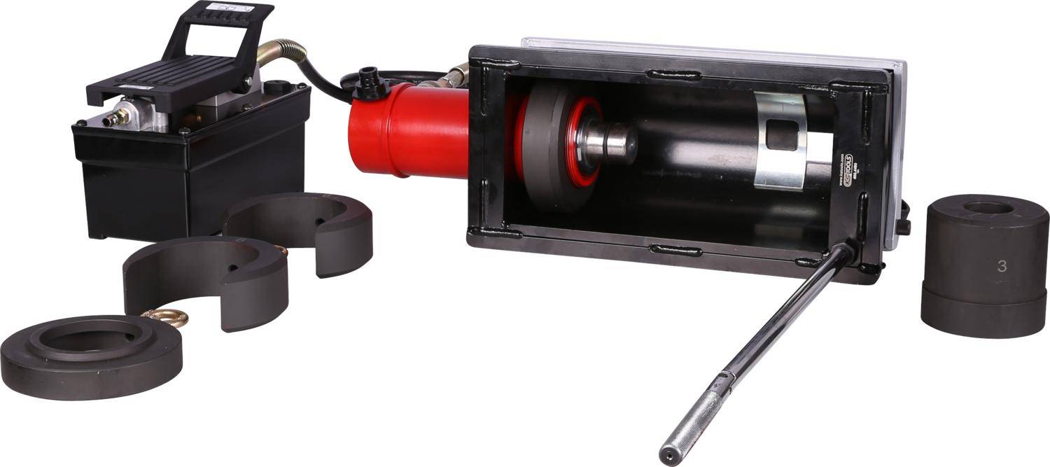 KS TOOLS Hydraulischer Verbindungsstangen-Buchsen-Satz, 30 t, 10-tlg