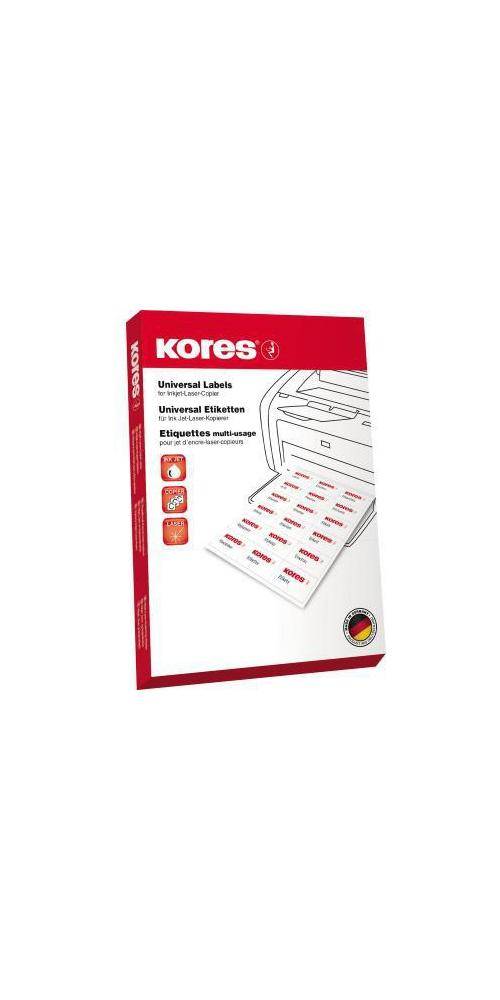 KORES Universaletikett 105 x 37 mm (B x H) PApier grn 1.600