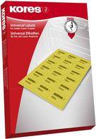 Kores Etikett L7037GE 70x37mm gelb 2.400 St./Pack