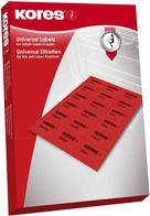 Kores Etikett L7037R 70x37mm rot 2.400 St./Pack