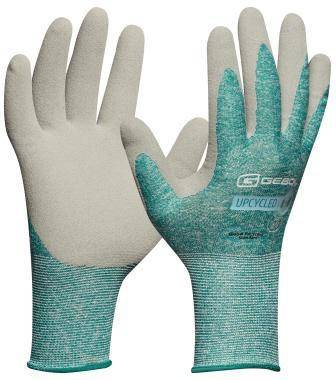 GEBOL Arbeitshandschuh Upcycled STRONG 7 II Polyester/Nylon hellgrn