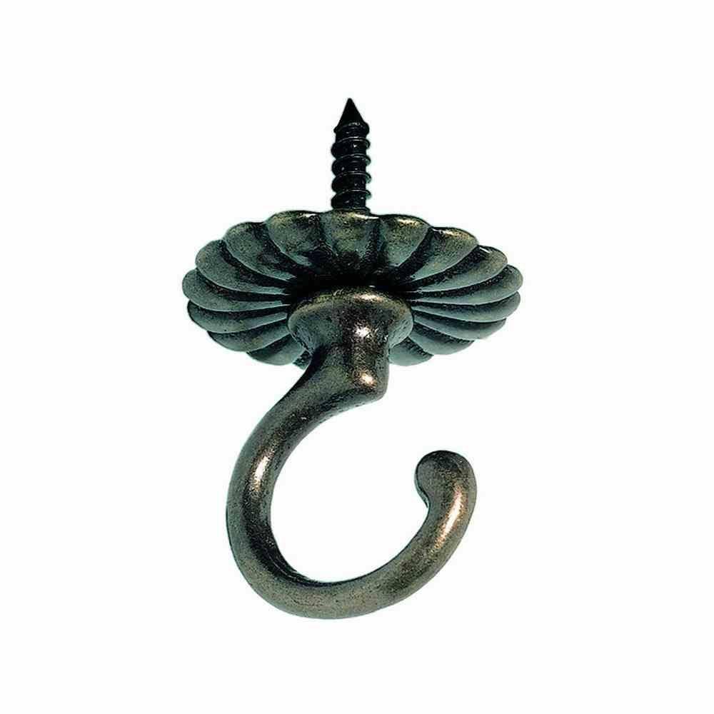 HSI SB Deckenhaken 80mm mit Rosette 40mm schwarz Rosette 40mm sw, VE: